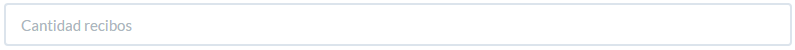 6. Cantidad de recibos a pagar